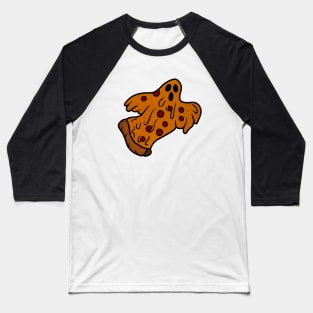 Funny Pizza Halloween Ghost, Scary Pizza Baseball T-Shirt